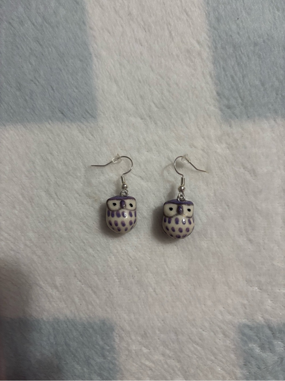 Never Worn Homemade Owl Earrings